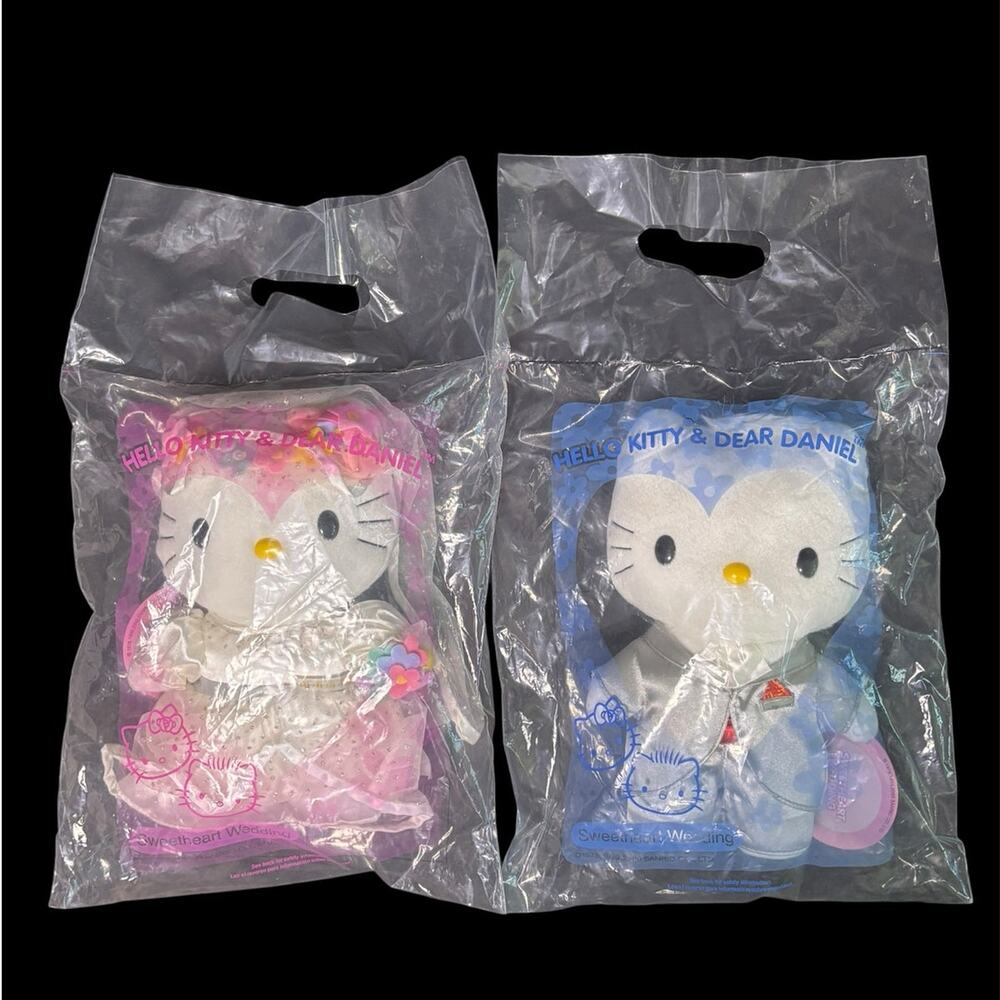 2000 McDonald's Sanrio Hello Kitty and Dear Daniel Sweetheart Wedding New VTG